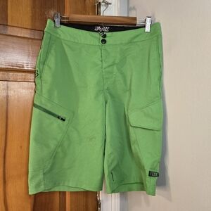 Fox Head Green Racing Short Green Sz 30 *light Stain, Hardly Noticeable*